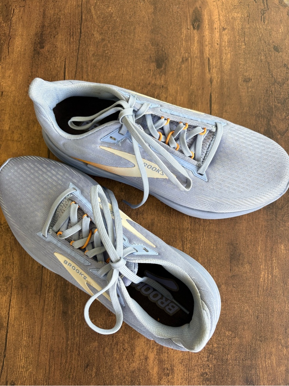 Brooks Women's Light Blue and White Sneakers
